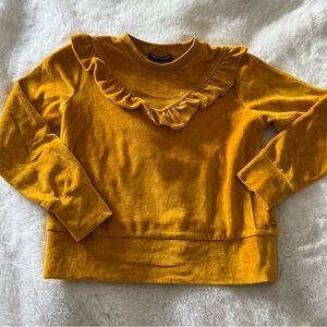 Scotch & Soda Kids Mustard Ruffle Sweatshirt